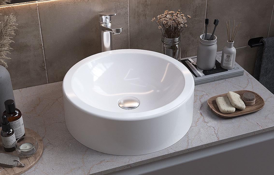 Умивальник накладний Status ADEL White (655)