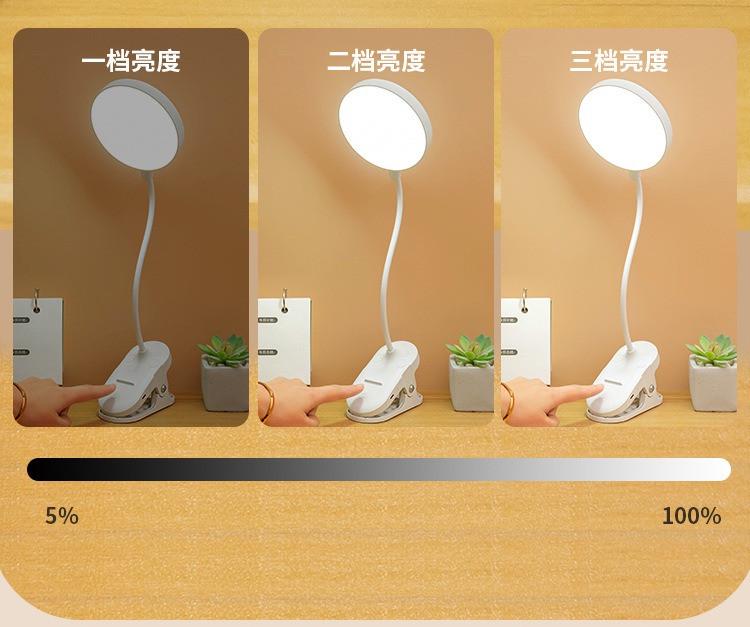 Настольная лампа светодиодная с прищепкой и подставкой для смартфона (12588800) - фото 6