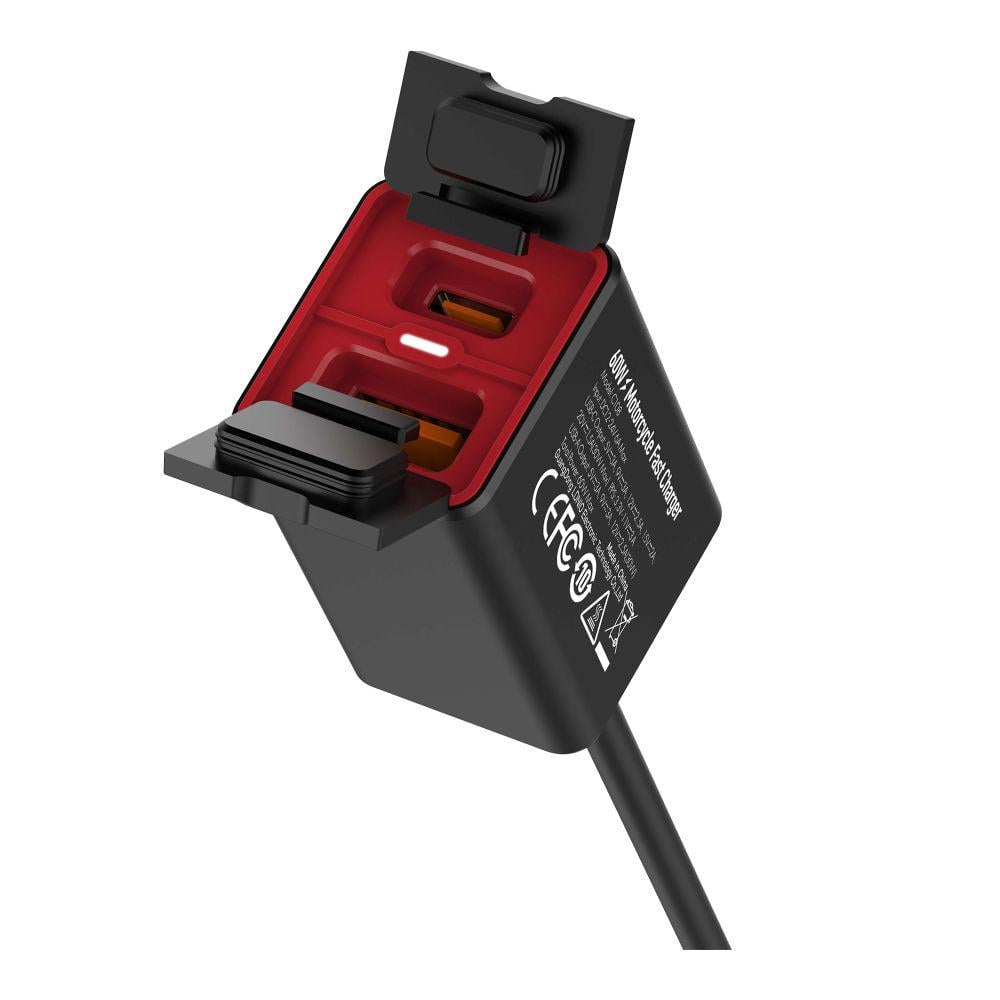 Зарядний пристрій автомобільний LDNIO C108 1USB/1USB-C 60W+Type-C to Type-C - фото 5