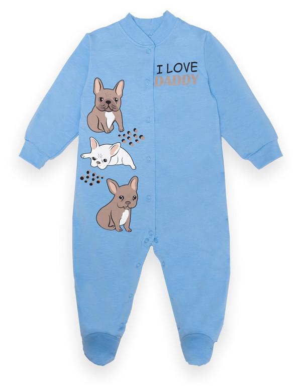 Комбинезон детский хлопковый для мальчика Gabbi KB-22-2-30 80 см Голубой (13313) Комбинезон детский хлопковый для мальчика Gabbi KB-22-2-30 80 см Голубой (13313)