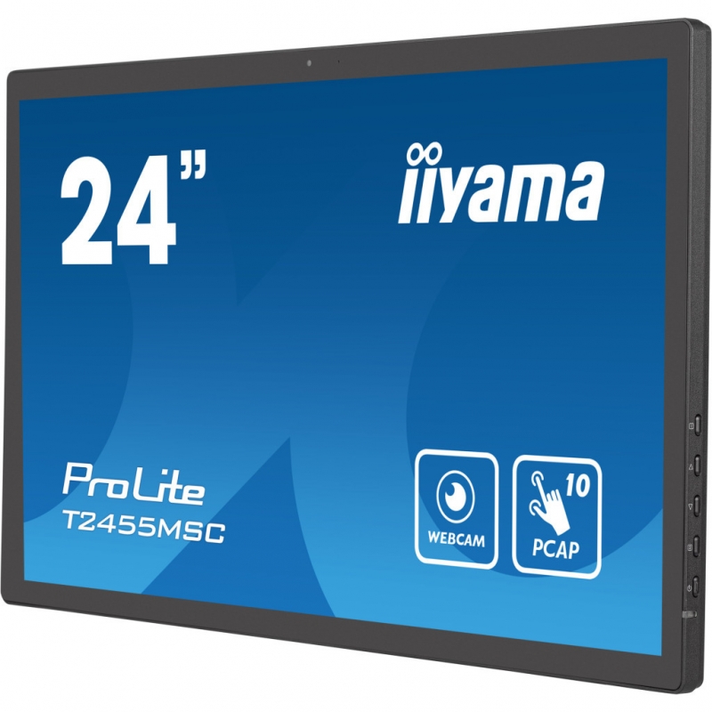 Монитор сенсорный iiyama T2455MSC-B1 IPS 1920x1080 Full HD 24" 2W (26832352) - фото 6