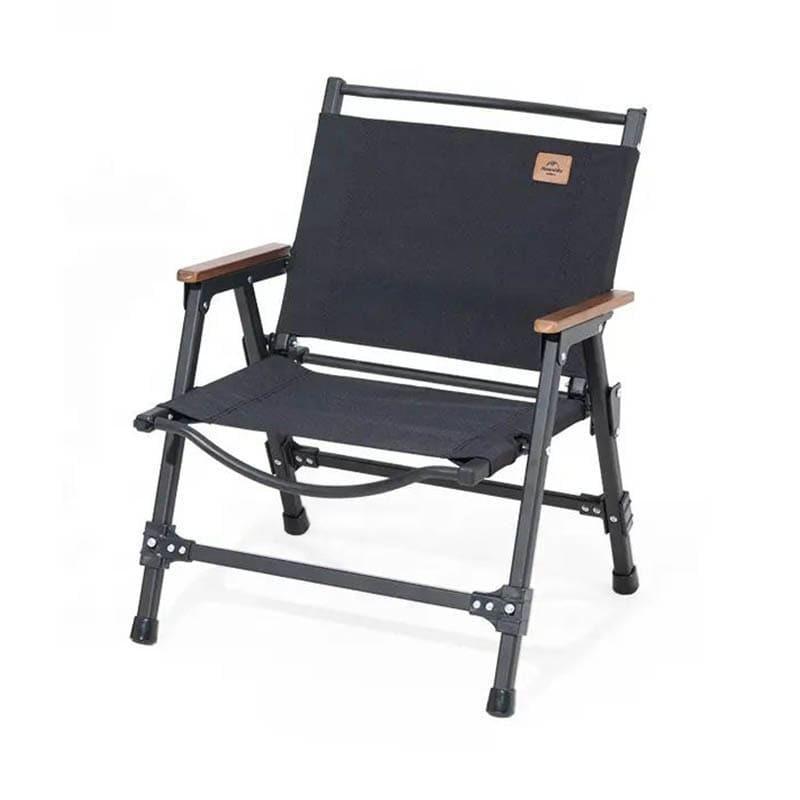 Туристическое кресло раскладное Naturehike NH21JJ002 Small aluminum Черный (6927595774700)