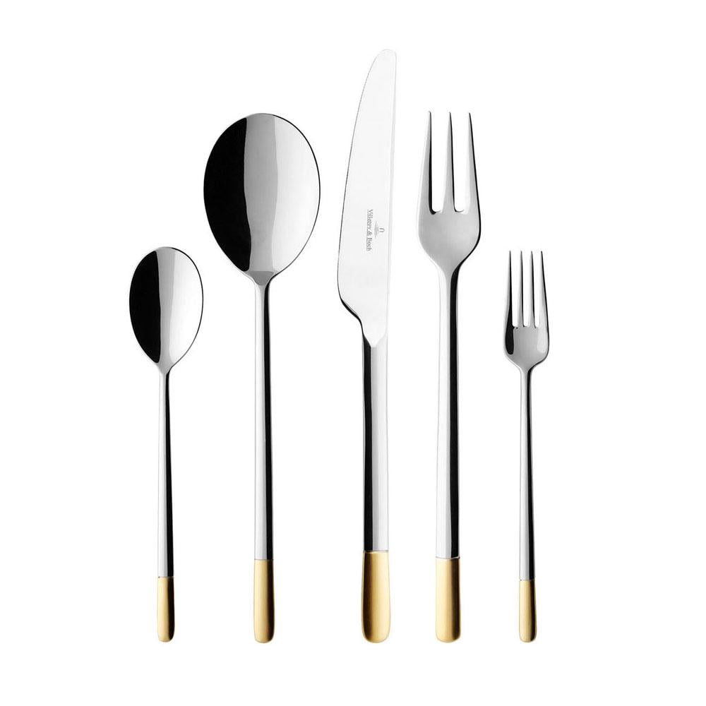 Набор столовых приборов Villeroy & Boch Ella частично позолоченный на 6 персон 30 предметов (1263519050)