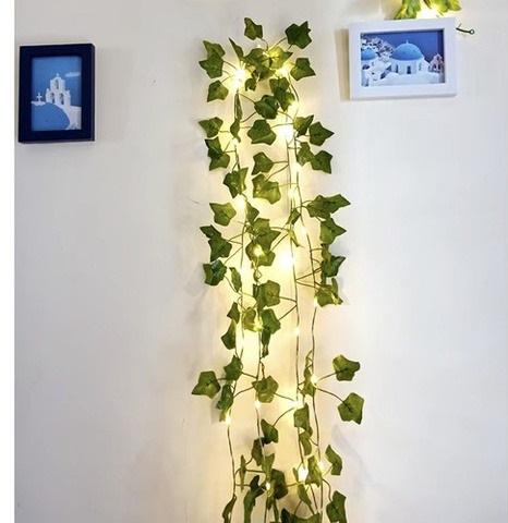 Плющ искусственный декоративный для отделки интерьера с LED-подсветкой 25 м Зеленый - фото 12 Плющ искусственный декоративный для отделки интерьера с LED-подсветкой 25 м Зеленый - фото 12