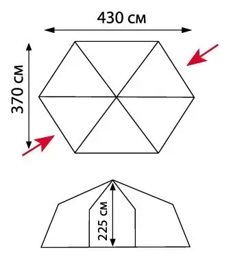 Шатер Tramp Lite Mosquito TLT-009.02 Orange - фото 2 Шатер Tramp Lite Mosquito TLT-009.02 Orange - фото 2
