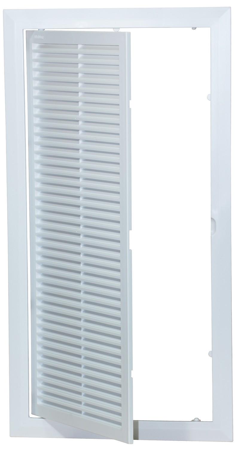 Дверца ревизионная MiniMax с решеткой 200x400 мм Белый (dr180)