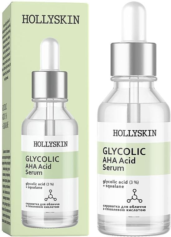 Сыворотка для лица HOLLYSKIN Glycolic Aha Acid Serum 30 мл (13936) - фото 1