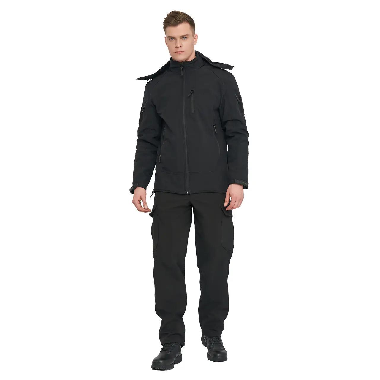 Куртка чоловіча для військових та армії Combat SoftShell XXL Чорний - фото 3