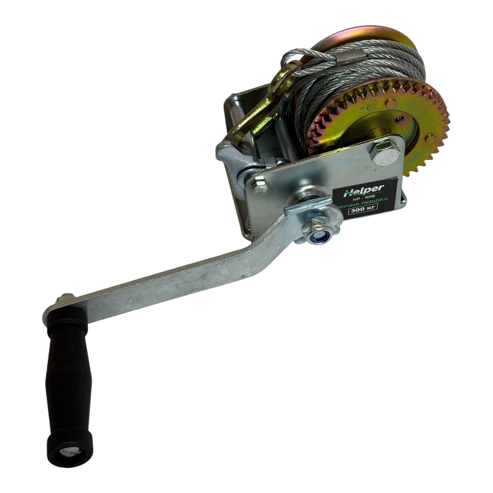 Лебедка ручная барабанная Helper HP-1018 600LBS 300 кг