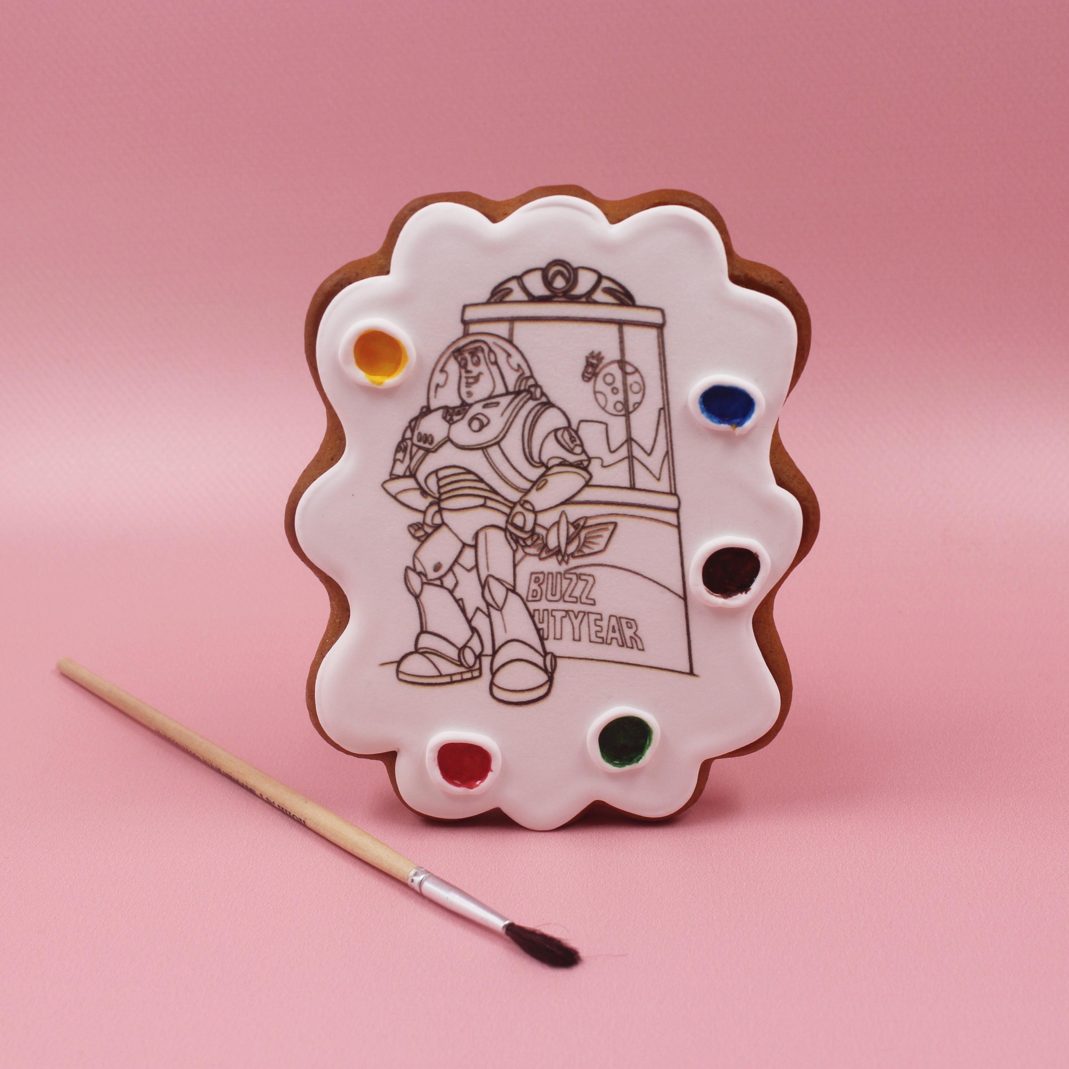 Имбирное печенье Мультгерои История игрушек 95 г пряник-раскраска Базз лайтер (3079)