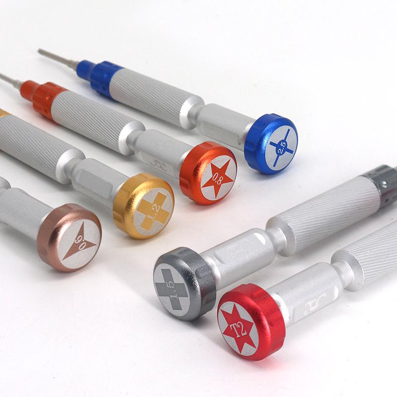 Набір викруток SW-8066/прецизійні/для ремонту 5 шт. T2/Y0,6/0,8 /1,5 /IP2.5/ - фото 7 Набір викруток SW-8066/прецизійні/для ремонту 5 шт. T2/Y0,6/0,8 /1,5 /IP2.5/ - фото 7