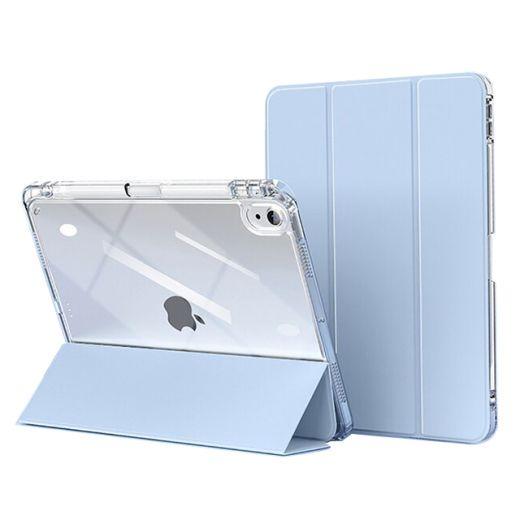 Чехол с держателем для стилуса Comma Joy PU Case with Pen Holder Series for iPad 10,9" 2022 Blue - фото 2