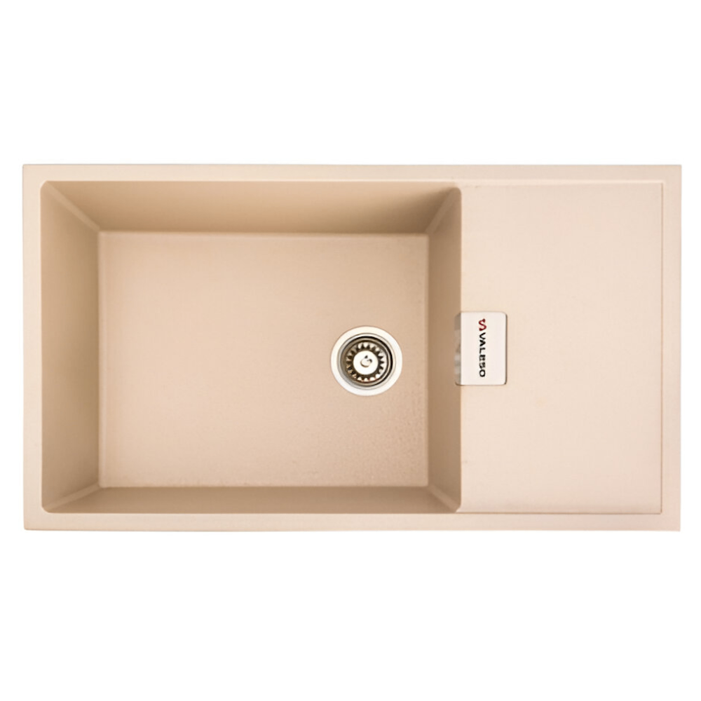 Мойка гранитная Valeso Diamond 860х500 врезная прямоугольная Сафари матовый (PLTM-SP000047490)
