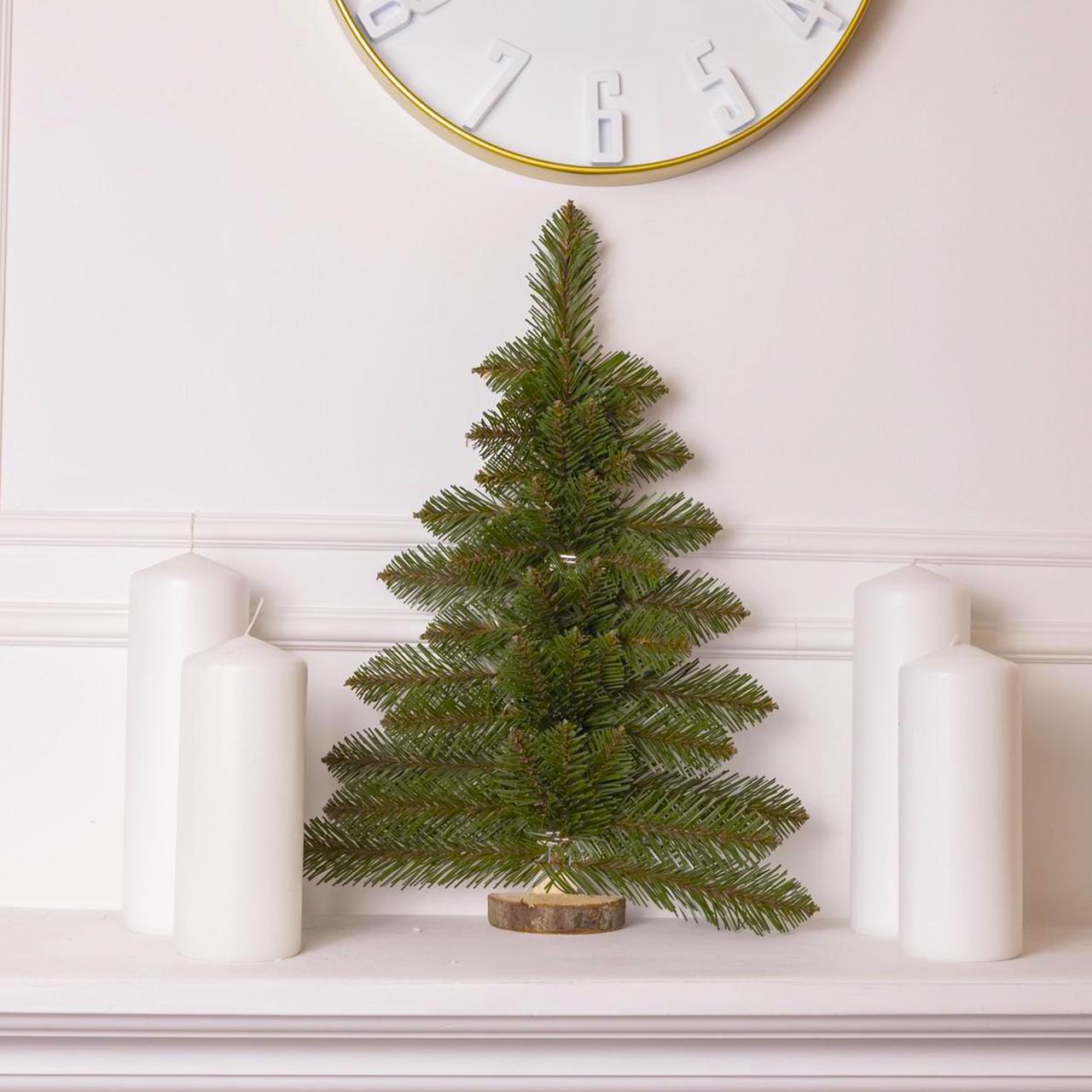 Елка искусственная пристенная 60 см Зеленый (SOK-M-V-1)