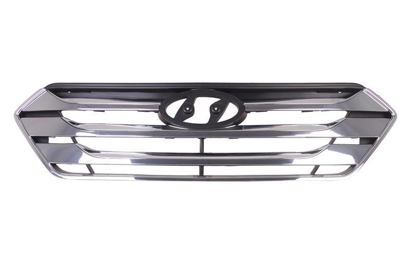 Решетка передняя хромированная Hyundai Santa FÉ Черный (CP HY-SFE-12-1850)