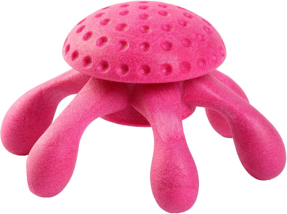 Игрушка для собак Kiwi Walker Осьминог 13 см Розовый (8596075002794)