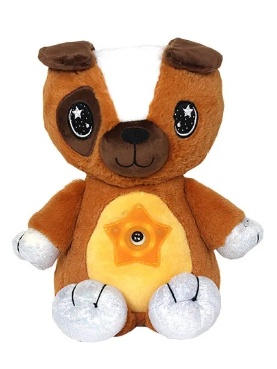 Ночник-проектор звёздного неба Dream Lites в форме мягкой игрушки Коричневый