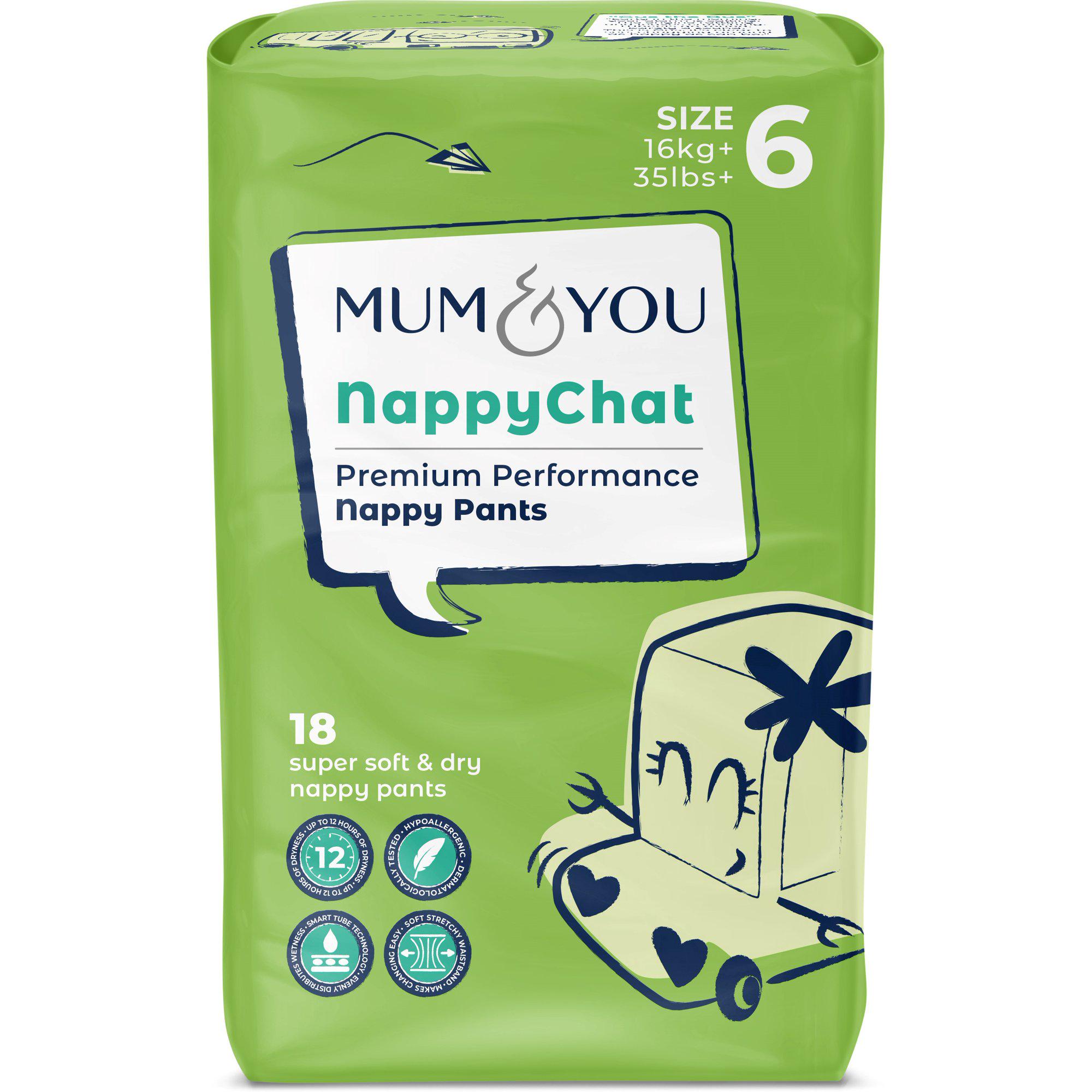 Подгузники-трусики Mum and You Nappychat 6 16+ кг 18 шт.