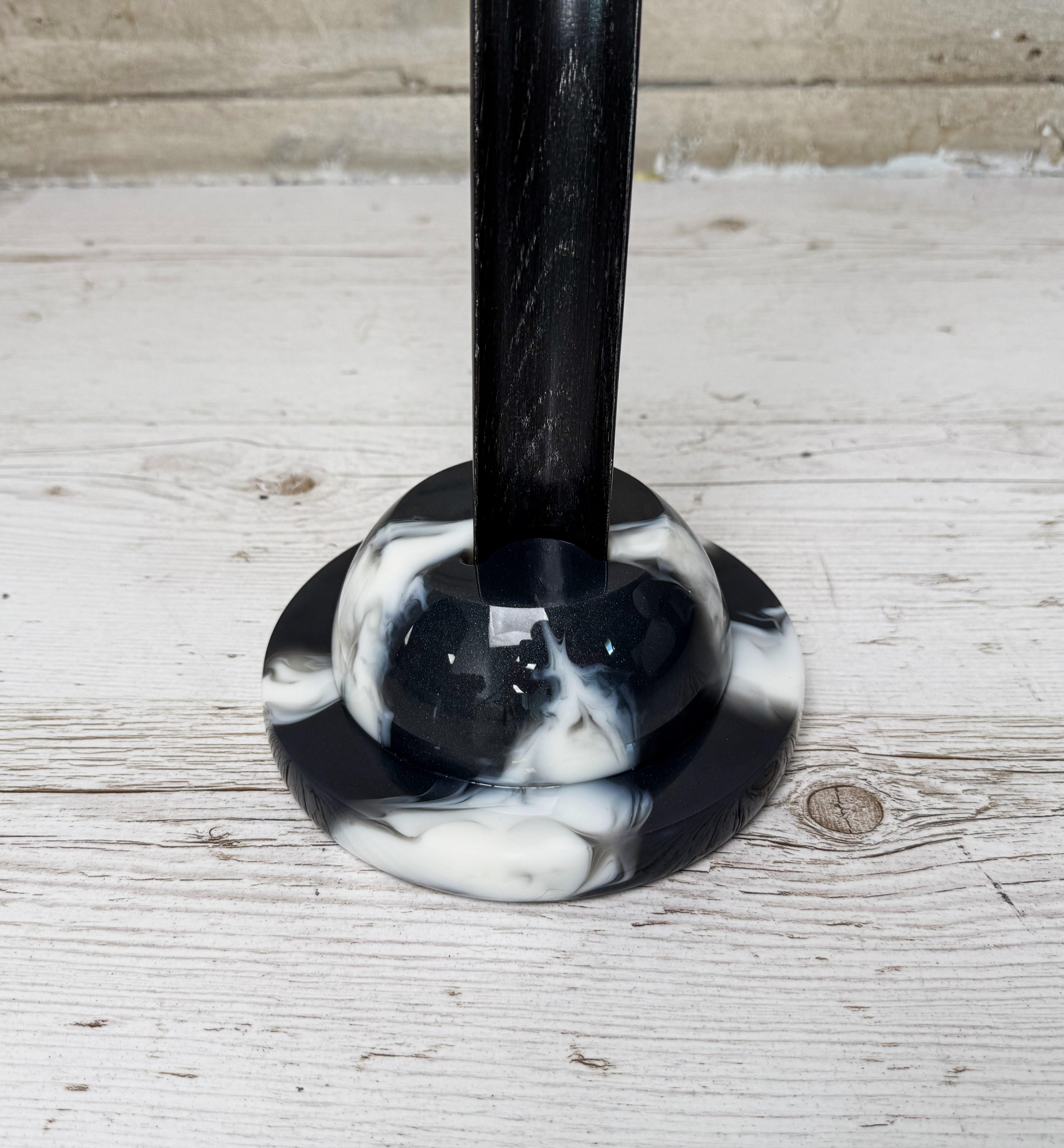 Ложка для взуття Klenn з дуба та епоксидної смоли Чорний - фото 4