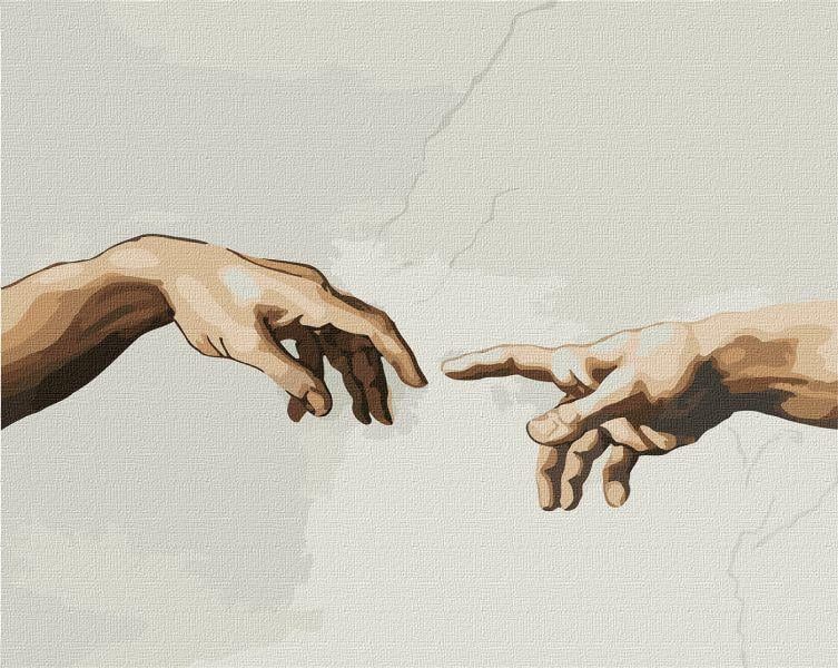 Картина по номерам Идейка Создание Адама 40x50 см (KHO4821)