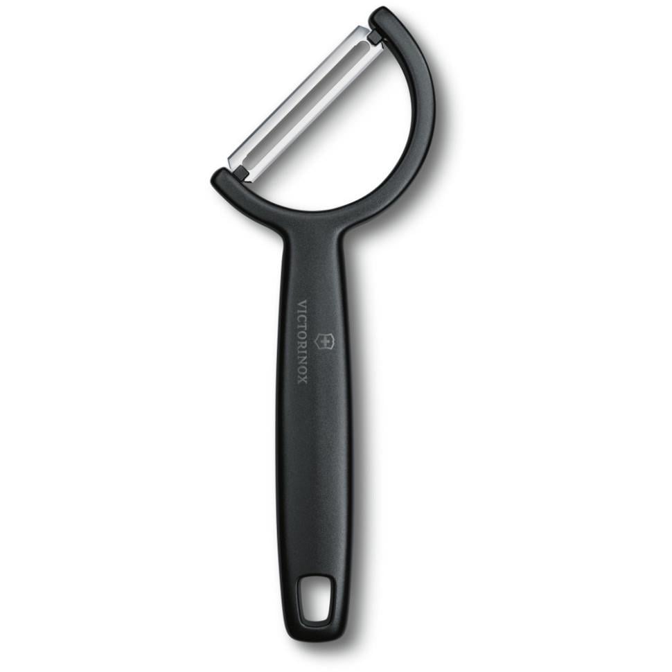 Овощечистка с двойным гладким лезвием Victorinox Rho 160 мм Black (Vx60950.3)