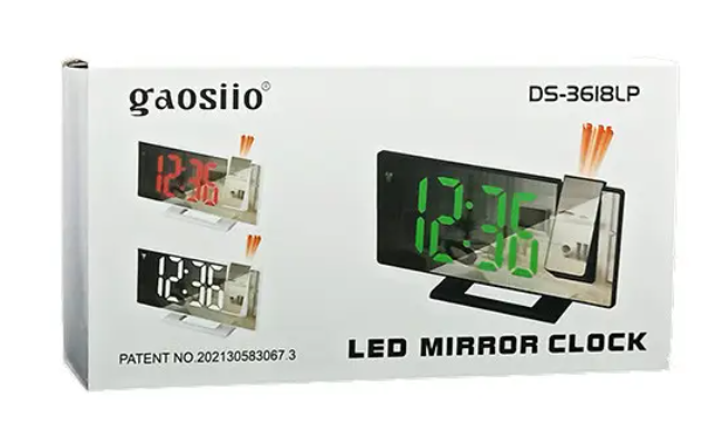 Часы с проектором Gaosiio DS-3618LP Зеленый (2570329984)