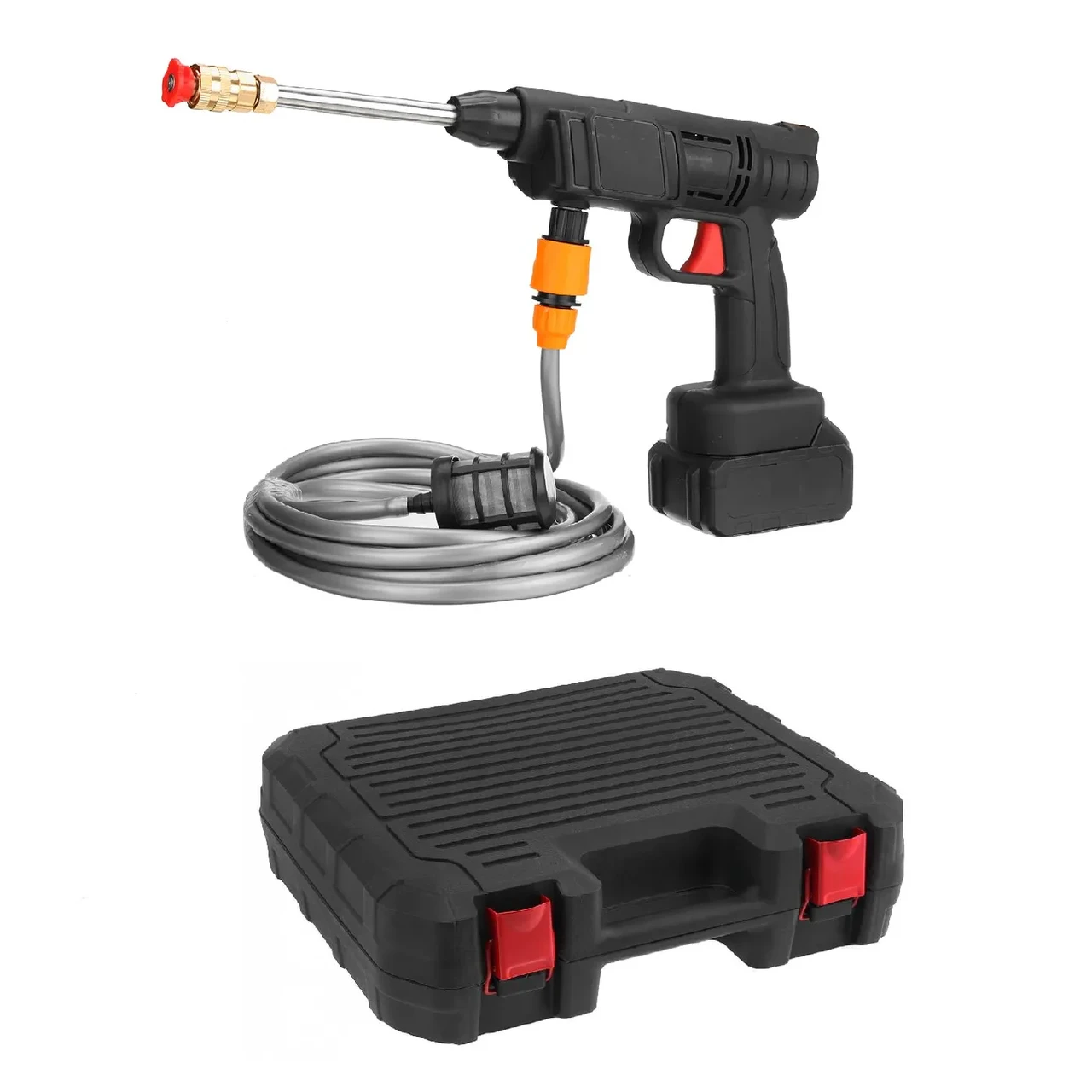 Мойка высокого давления автомобильная аккумуляторная 2 аккумулятора 24V в комплекте (09025)