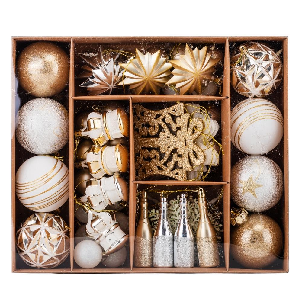Набор елочных игрушек Рождественский блеск 70 шт. (9125-029)