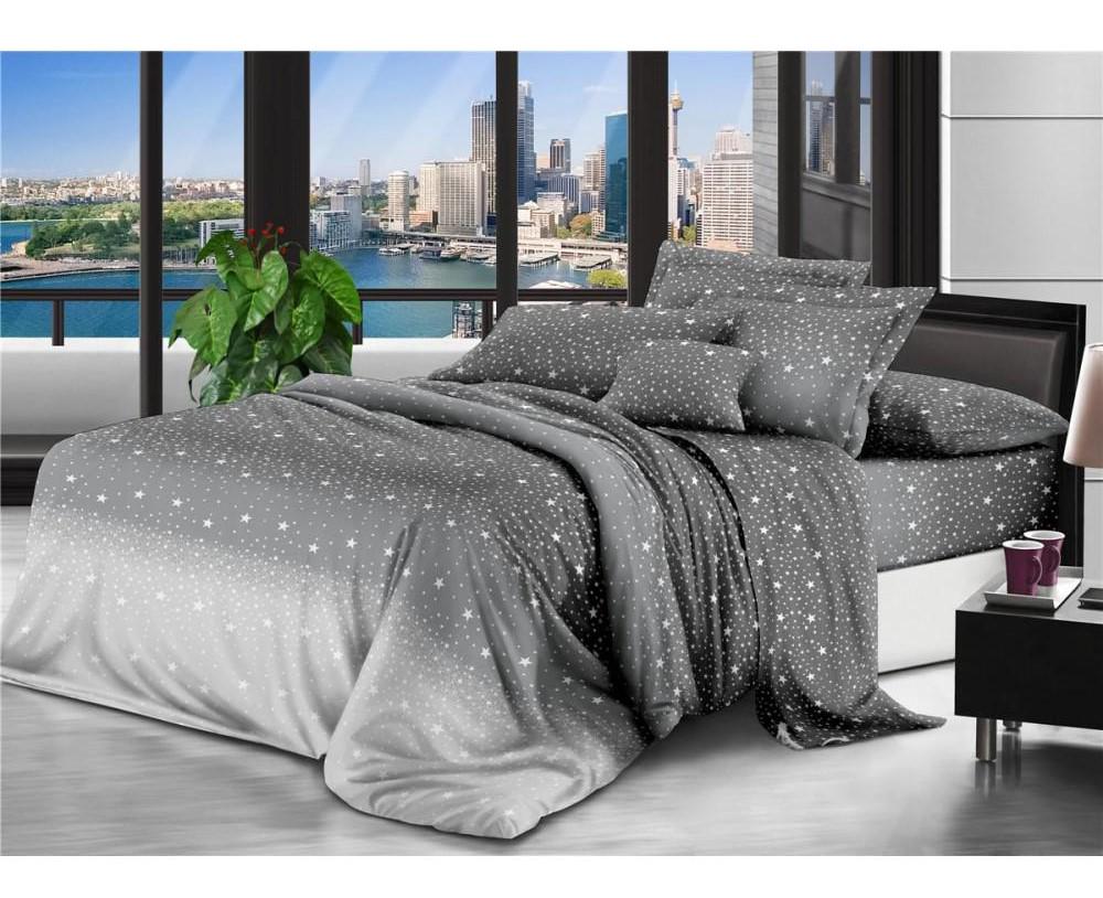 Комплект постельного белья Vital-Textile Бязь 3D Premium двуспальный 180х220 см Белый/Серый (BP2-128)