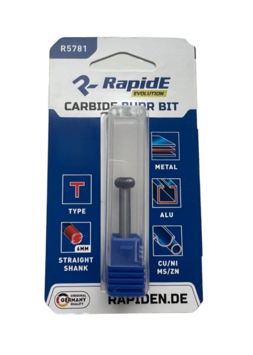 Борфреза по металу RapidE 10 мм тип T Т-образна (НФ-00002041)