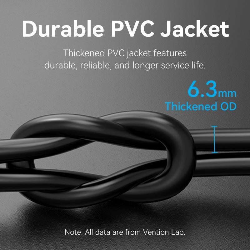 Интернет-кабель Vention Cat.8 SFTP 40 Гбит/с 2000 МГц Lan RJ45 RJ 45 15 м Черный (IKKBN) - фото 13 Интернет-кабель Vention Cat.8 SFTP 40 Гбит/с 2000 МГц Lan RJ45 RJ 45 15 м Черный (IKKBN) - фото 13