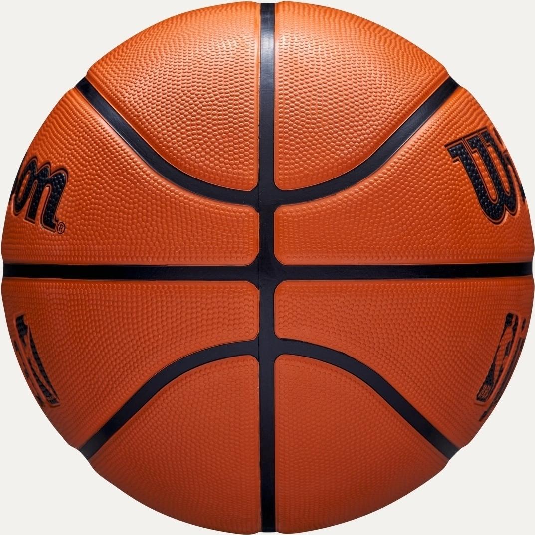 Баскетбольний м'яч Wilson JR NBA DRV FAM LOGO р. 7 Коричневий (WZ3013001XB7) - фото 6