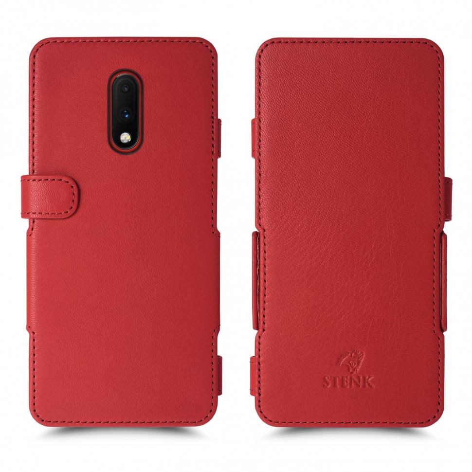 Чехол книжка Stenk Prime для OnePlus 7 Красный (63745)