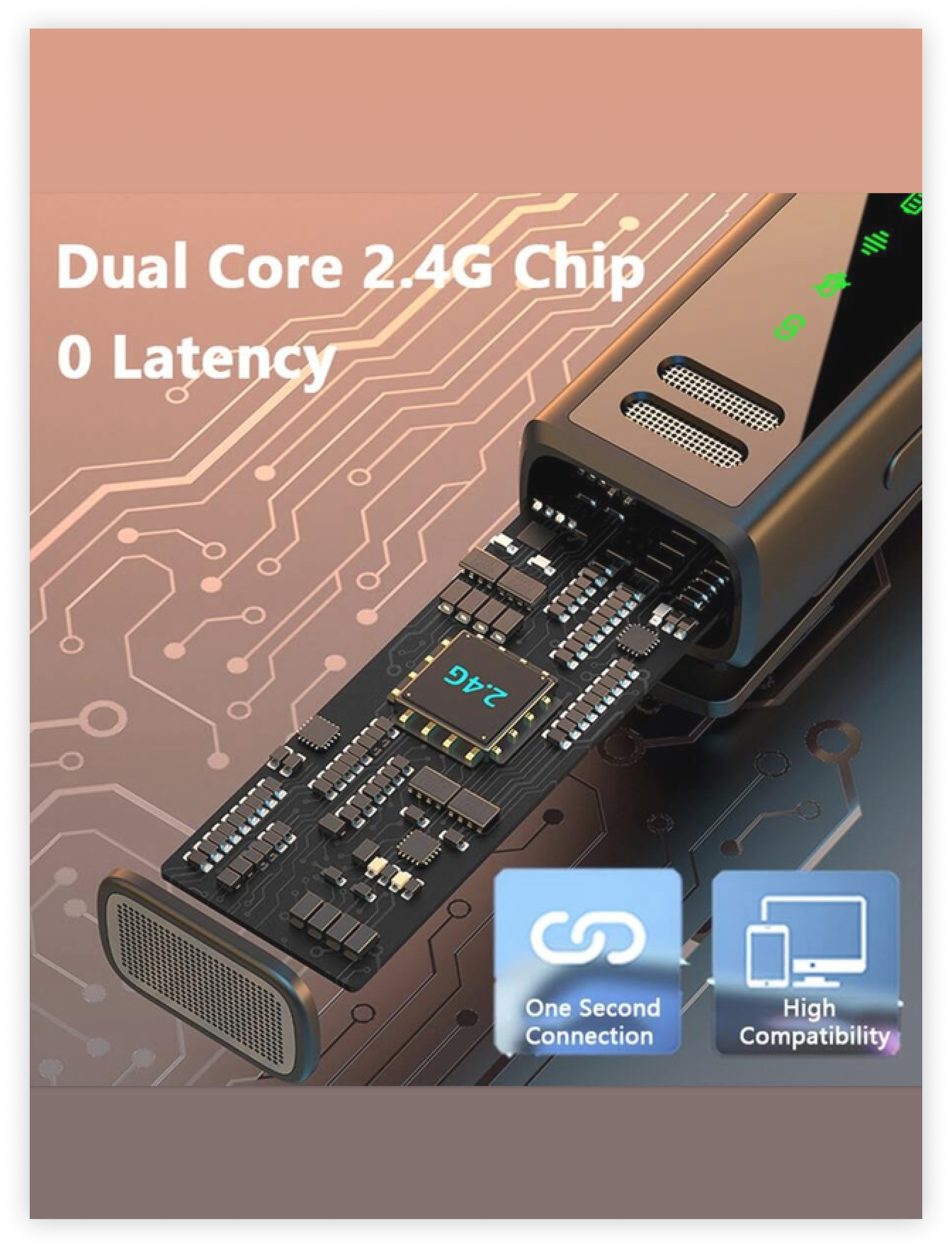 Мікрофон бездротовий для телефону Type-C петличка (м2) - фото 3 Мікрофон бездротовий для телефону Type-C петличка (м2) - фото 3