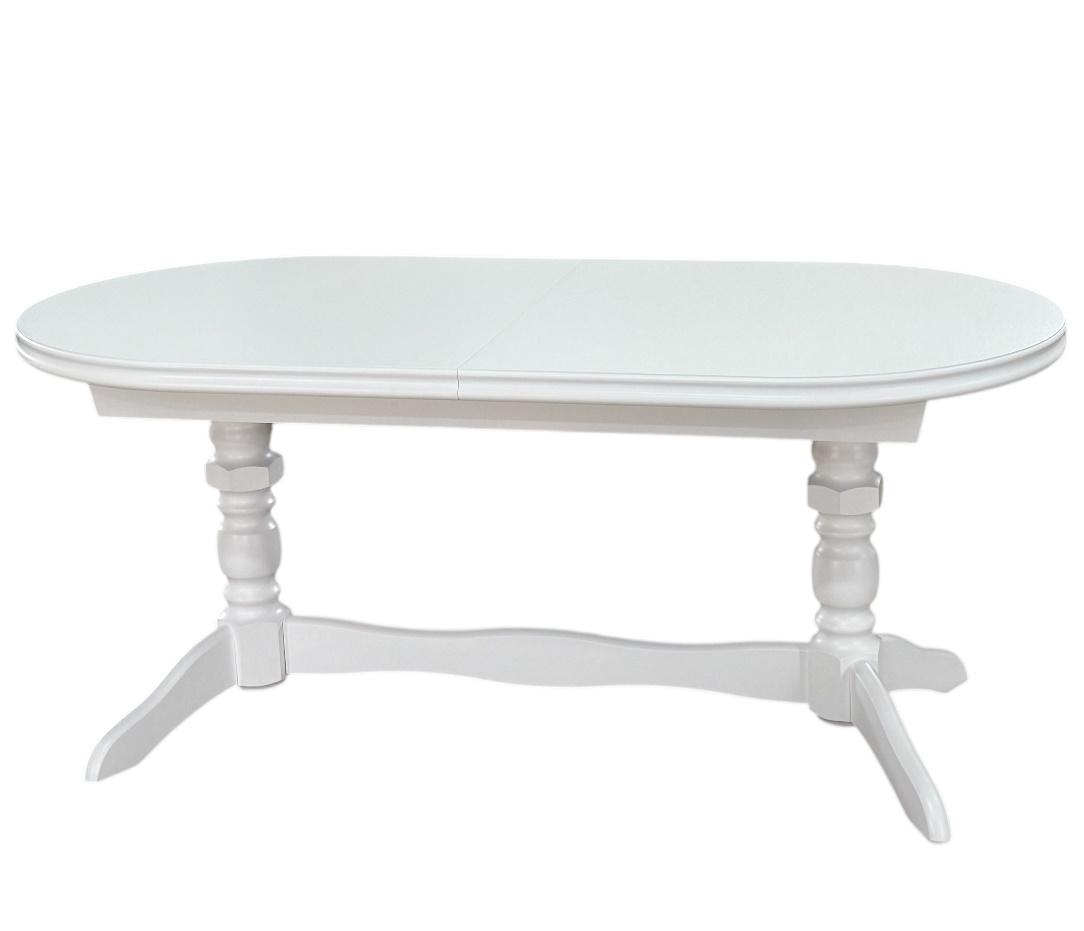 Обеденный стол раскладной овальный Скиф СТ-12 180х90/220х90 см Белый (26484401) - фото 5 Обеденный стол раскладной овальный Скиф СТ-12 180х90/220х90 см Белый (26484401) - фото 5
