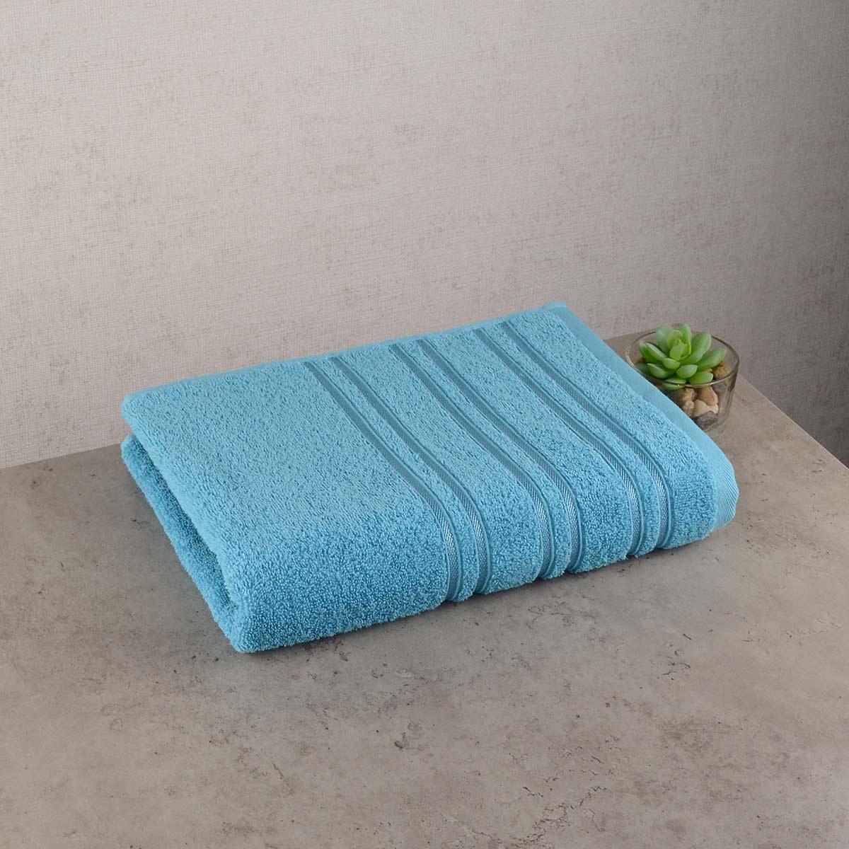 Махровое полотенце GM Textile Polosa 50х90 см Голубой