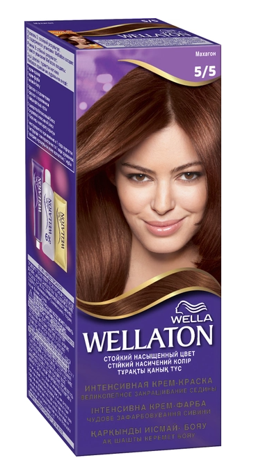Крем-краска для волос Wellaton интенсивная 5/5 Махагон (95250)
