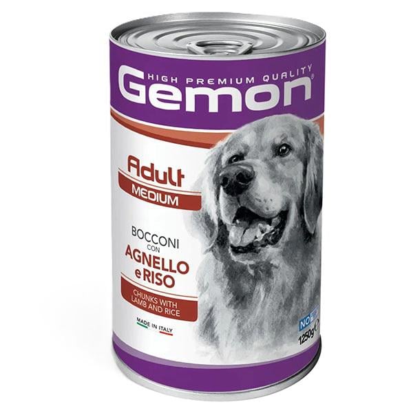 Корм для собак влажный GEMON Dog Wet Medium ягненок с рисом 1250 г (000025784) Корм для собак влажный GEMON Dog Wet Medium ягненок с рисом 1250 г (000025784)