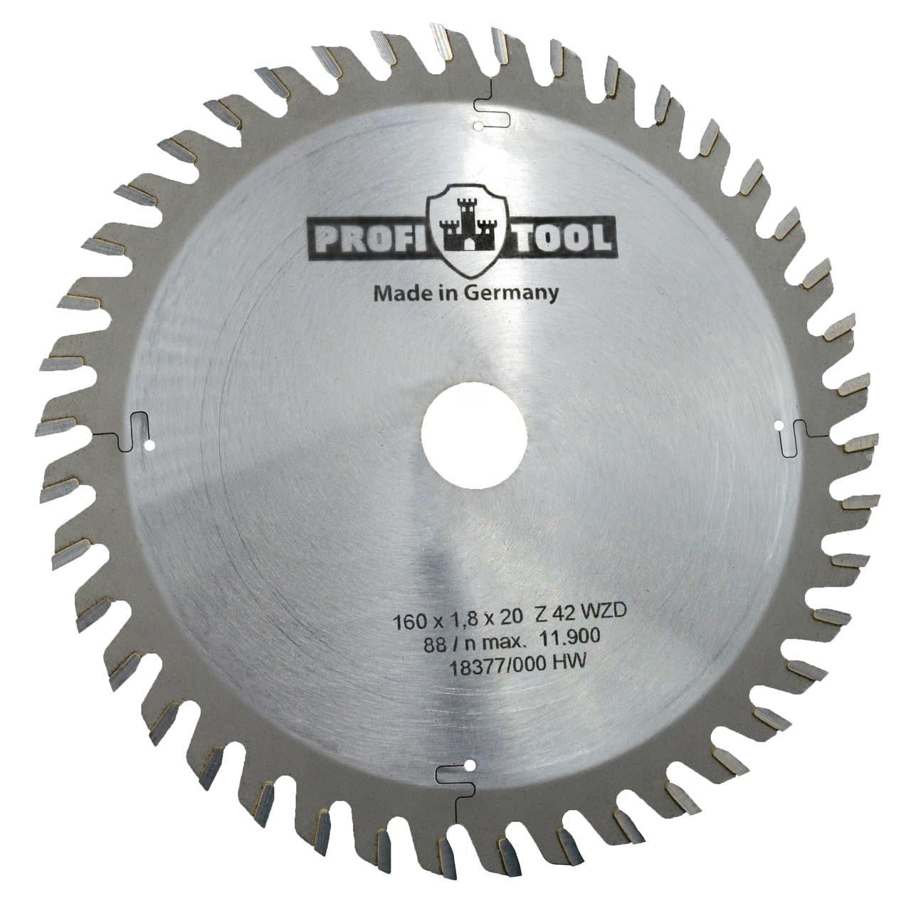 Диск пиляльний PROFITOOL WD42 160х1,8х1,2х20 мм (2116019)