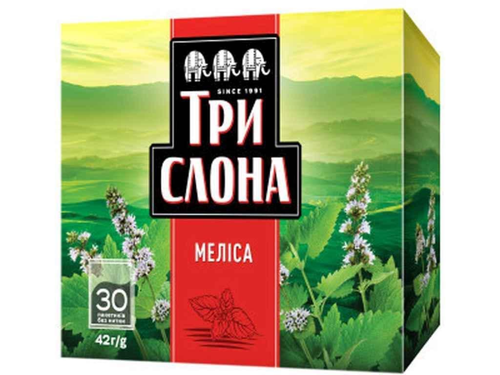 Чай фасованный травяной Три Слона Мелисса 30 пакетиков без нитки (845667) Чай фасованный травяной Три Слона Мелисса 30 пакетиков без нитки (845667)