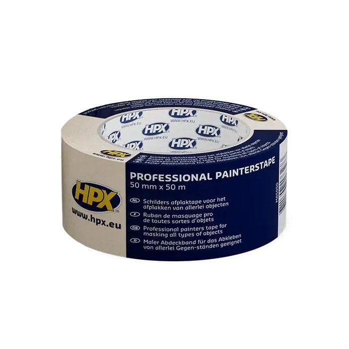 Лента малярная HPX 60 °C профессиональная 50 мм х50 м Бело-кремовый