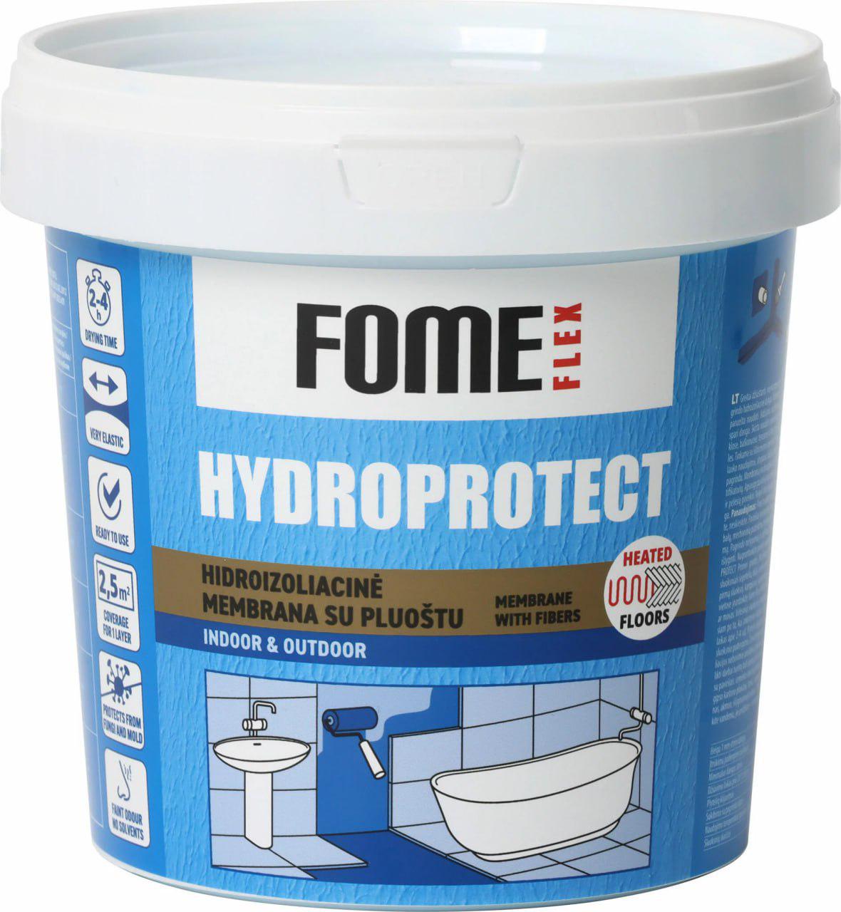 Гидроизоляционная мембрана с волокнами FOME FLEX HYDROPROTECT 1,5 кг (01-4-2-067)