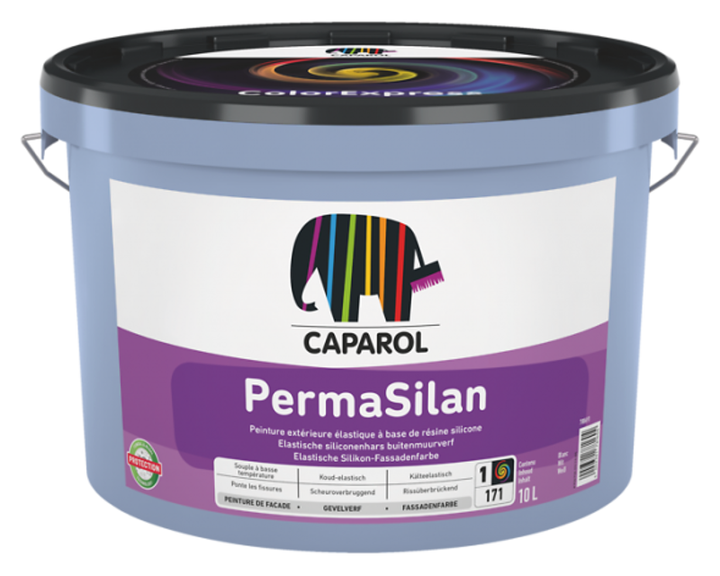 Фарба фасадна силіконова еластична Caparol PermaSilan База 1 10 л