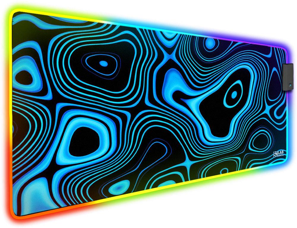 Коврик для мыши с подсветкой SHLab Spectra Иллюзия 70x30 см Blue (33617)