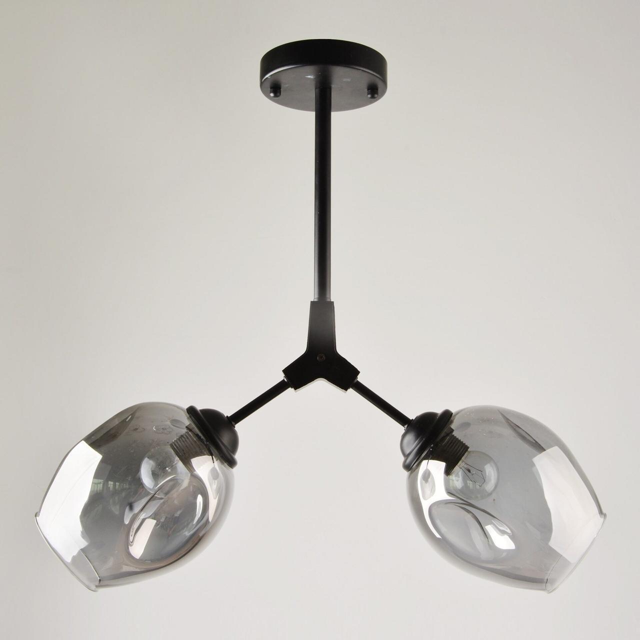 Люстра потолочная Sirius на два плафона Черный (Л 4572/2В)