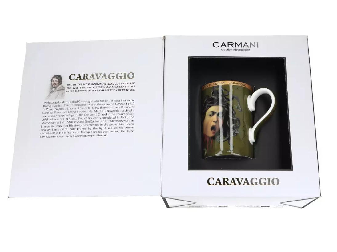 Кружка фарфоровая Carmani М. де Караваджо голова Медузы 400 мл (850-0101) Кружка фарфоровая Carmani М. де Караваджо голова Медузы 400 мл (850-0101)