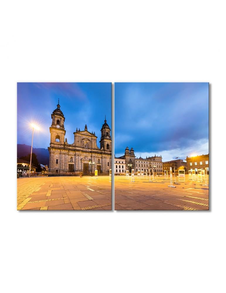 Картина модульная Собор Колумбии 2 модуля 50x75 см