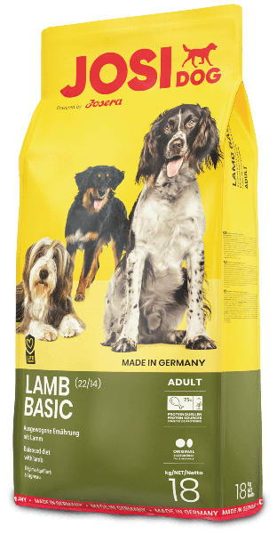 Корм сухий для дорослих собак усіх порід JOSIdog LAMB BASIC 18 кг (4032254745679)