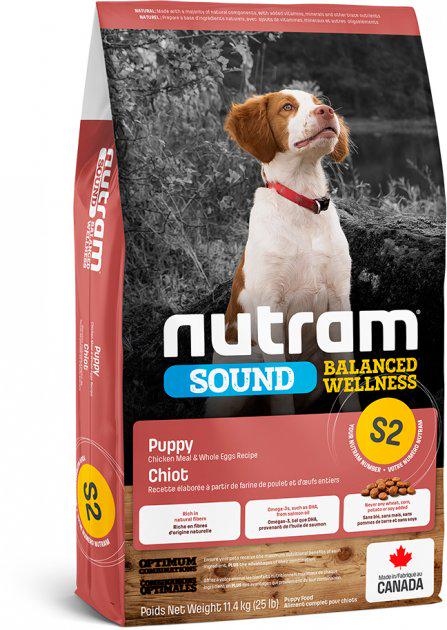 Корм сухой для щенков Nutram S2 Sound Balanced Puppy Chicken 11,4 кг (24149060)