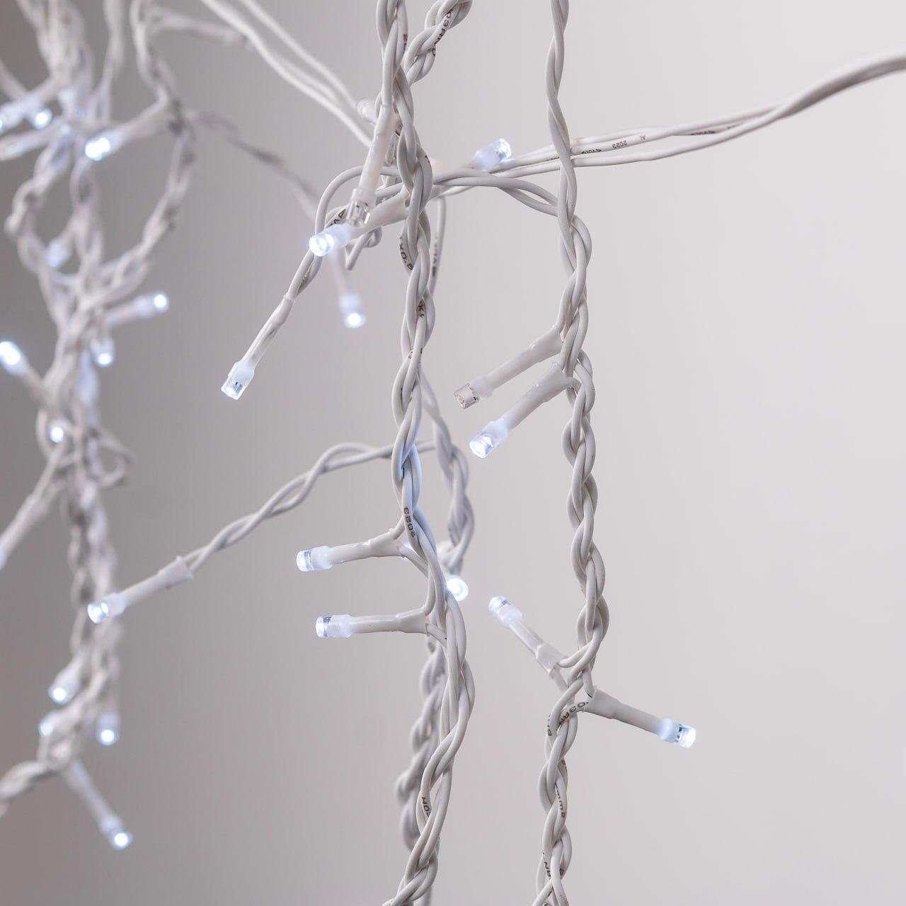Гірлянда вулична LED бахрома 100 світлодіодів 18 ниток 3 м дріт Білий (1960980213) - фото 3 Гірлянда вулична LED бахрома 100 світлодіодів 18 ниток 3 м дріт Білий (1960980213) - фото 3